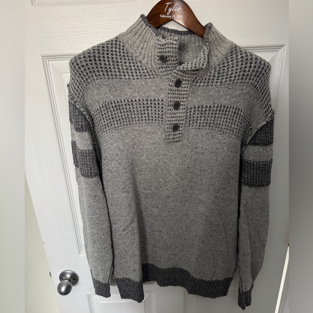 J.B. Holt Men’s Grey Knit Sweater - Size Large